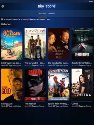 Sky Store Player android App screenshot 3